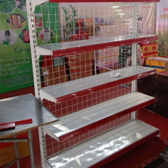 Kệ Siêu Thị Đơn: Cao 1,8m x Dài 1,2m (5 tầng mâm)