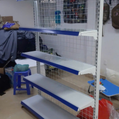 Kệ Siêu Thị Đơn: Cao 1,8m x Dài 0,9m (5 tầng mâm)