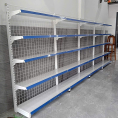 Kệ Siêu Thị Đơn: Cao 1,8m x Dài 0,7m (5 tầng mâm)