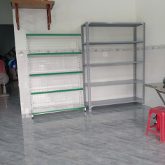 Kệ V Lỗ: Cao 2m x Rộng 0,3m x Dài 1,5m (5 tầng mâm)