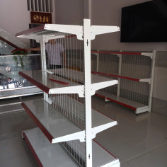 Kệ Siêu Thị Đôi: Cao 1,5m x Dài 0,9m (4 tầng mâm)